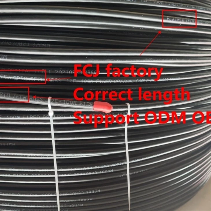FCJ ODM GYTA Armored Outdoor 96coresSingle Mode Stranded Optic Fiber Cables Distributor